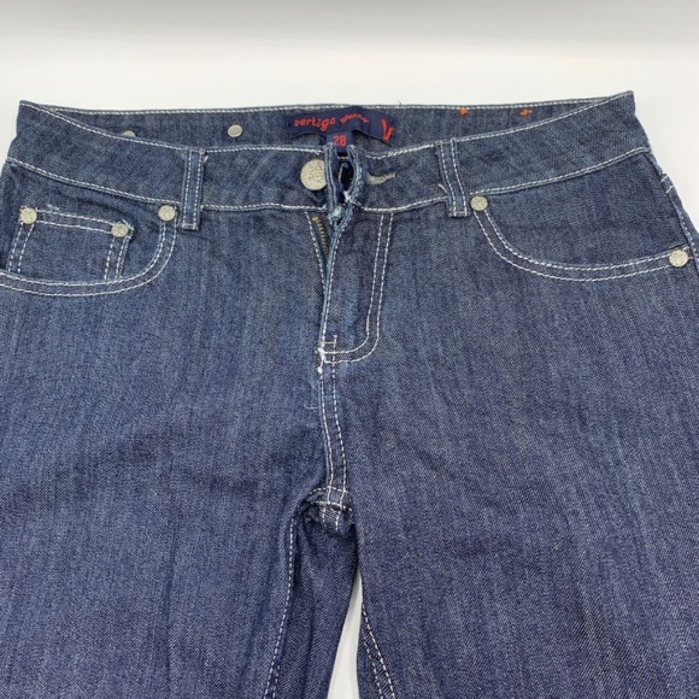 Vertigo Paris Women Capri Cuff Jeans Size 28 - Picture 3 of 5